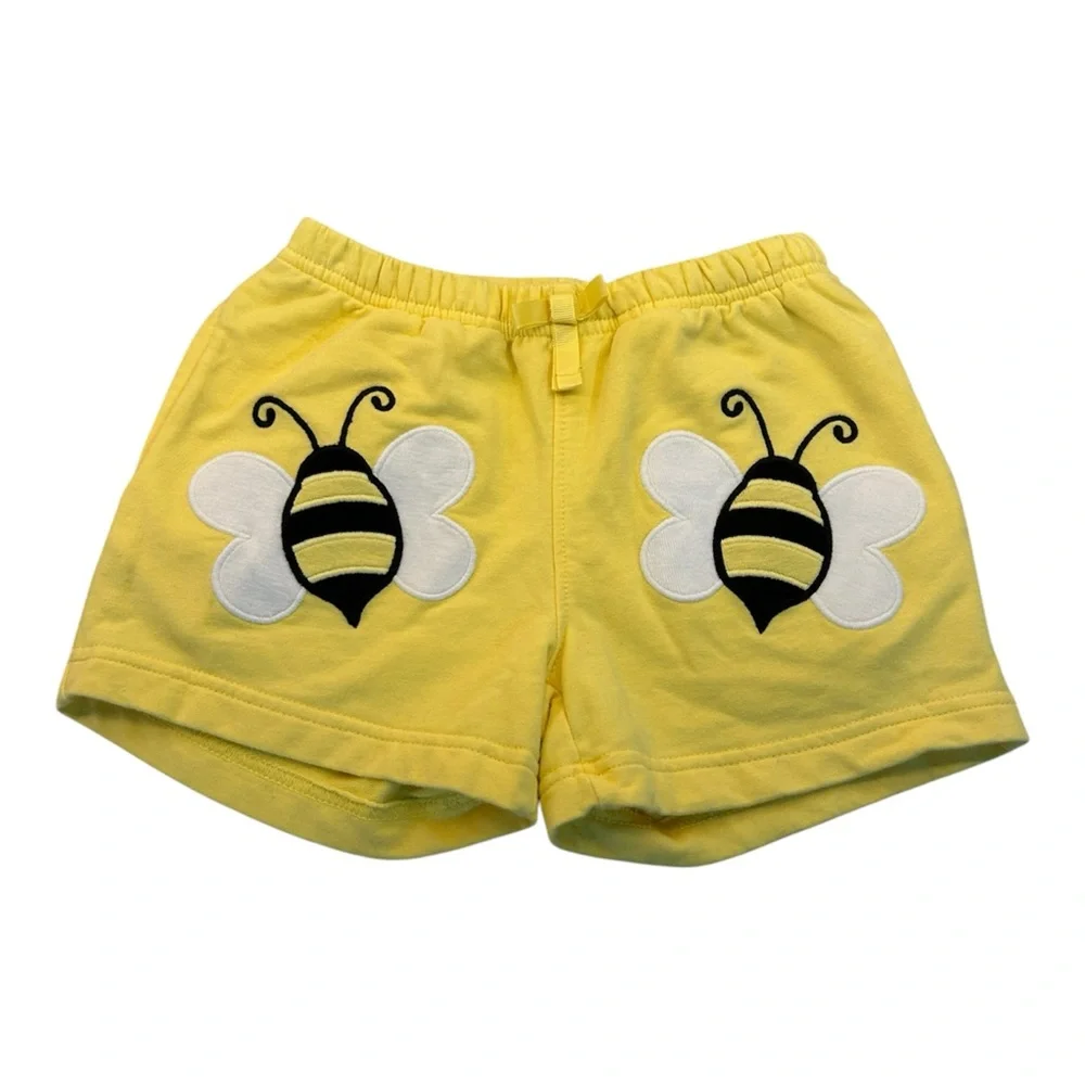 Gymboree Girls Yellow Bee Shorts Elastic Waist Size 4T - Picture 1 of 4